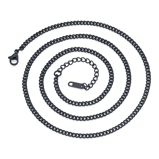

Цепочка из медицинской стали YST Simple Black, 61 размер