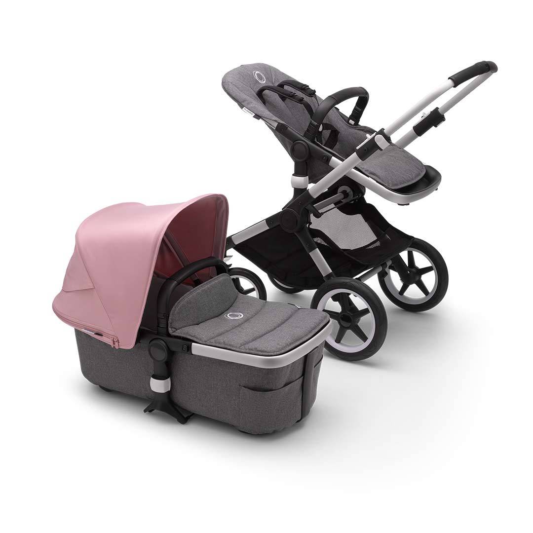 

Універсальна коляска 2 в 1 Bugaboo Bugaboo Fox 2 Soft Pink/Grey на шасі ALU