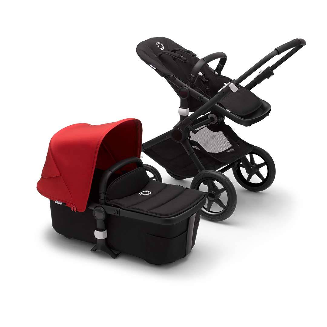 

Універсальна коляска 2 в 1 Bugaboo Fox 2 Red/Black на шасі Black