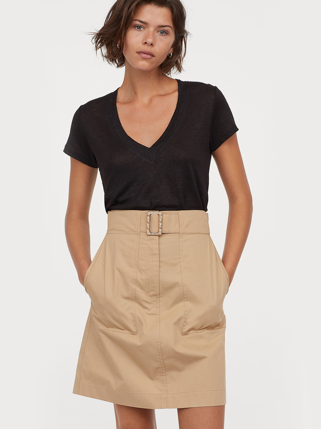 

Юбка H&M 766826002b39  Бежевая, Юбка H&M 766826002b39 36 Бежевая