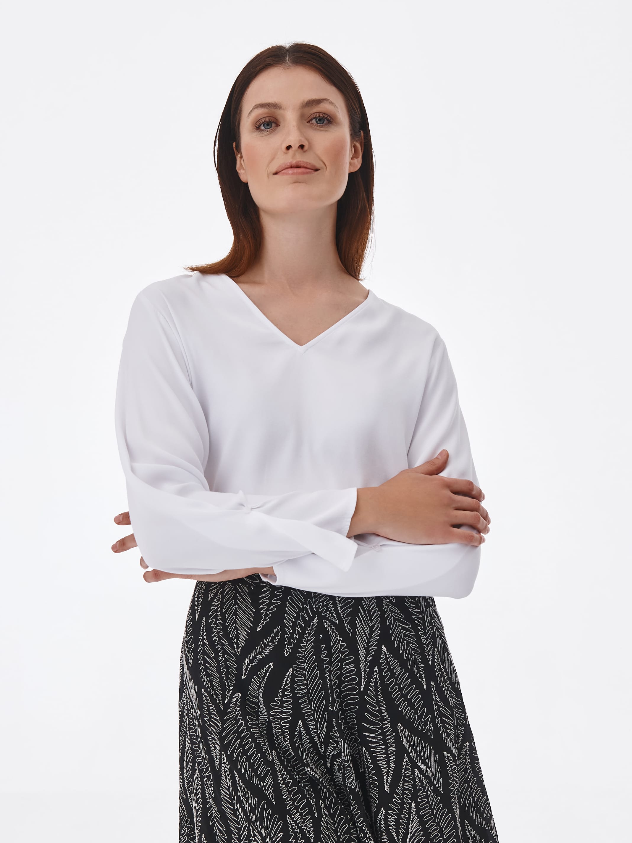 

Блузка Tatuum Ongin T2124.065B-100  Белая, Блузка Tatuum Ongin T2124.065B-100 40 Белая