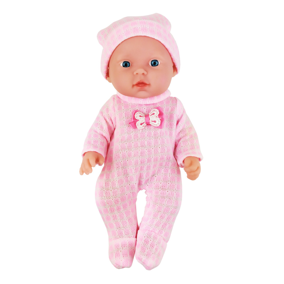 

Пупс Кроха со звуковыми эффектами (Розовый Комбинезон) 216-H-255-F-2(Pink)