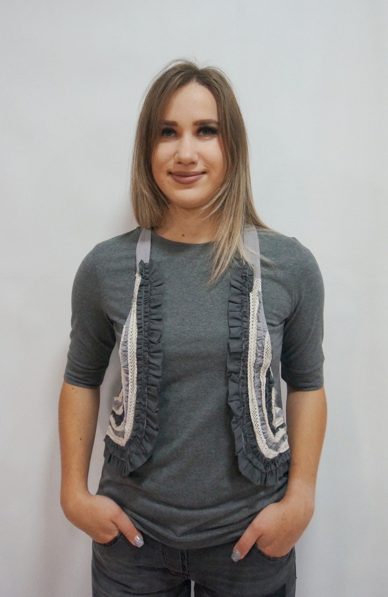 

Джемпер LUCIA GREY LADY  серый 110111, Джемпер LUCIA GREY LADY 38 серый 110111