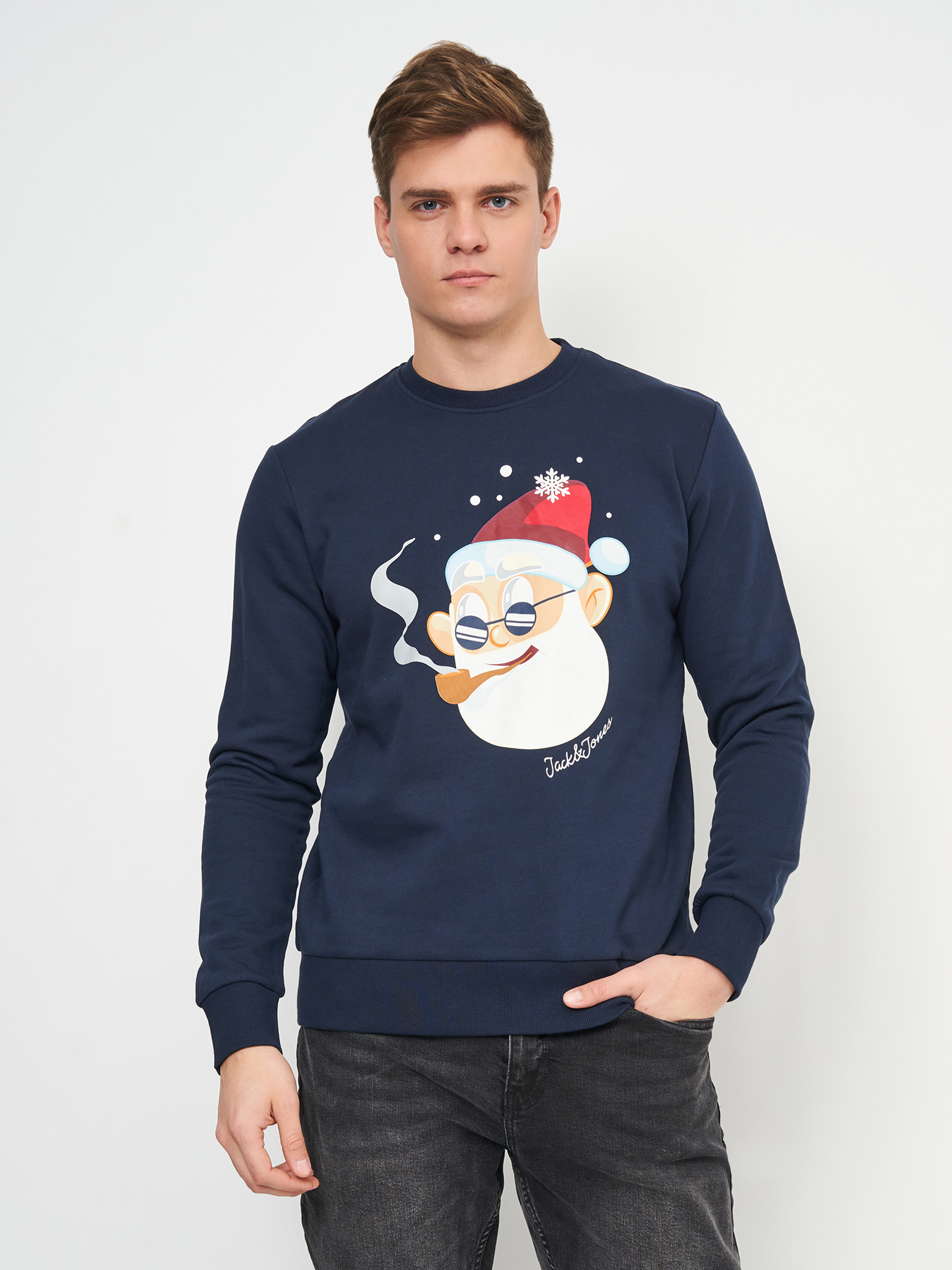 

Свитшот Jack & Jones XAZ223737XCQS  Темно-синий с принтом, Свитшот Jack & Jones XAZ223737XCQS L Темно-синий с принтом