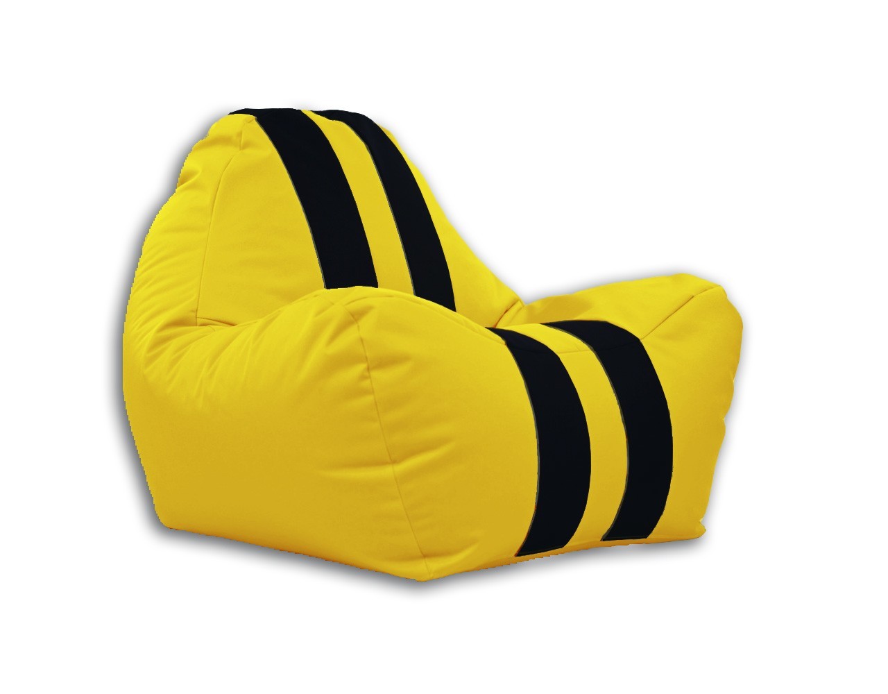 

Бескаркасное кресло Феррари Спорт 90х80 см Оксфорд Ardent Пуф Желтый с черными полосками