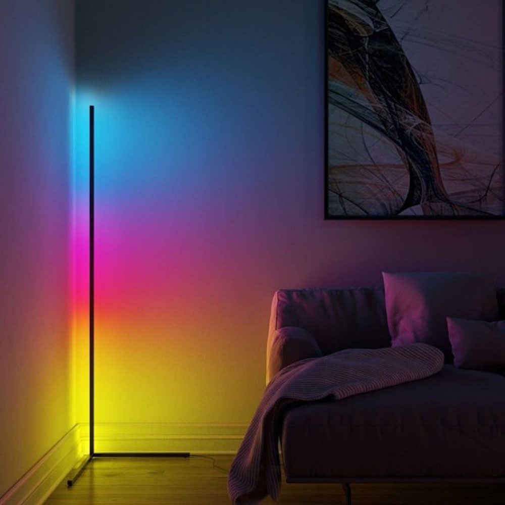 

Напольный угловой RGB торшер Led cветодиодная подсветка с режимами, светильник
