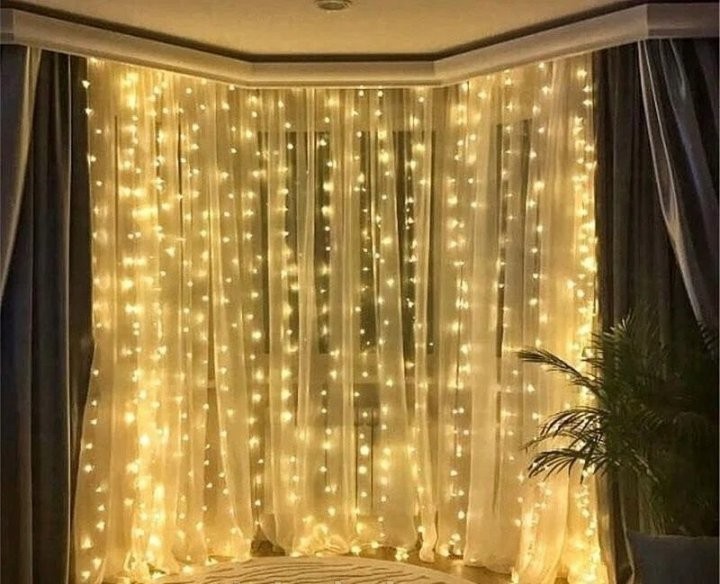 

Светодиодная гирлянда штора водопад UKC 3,0х2м 400 LED теплый белый