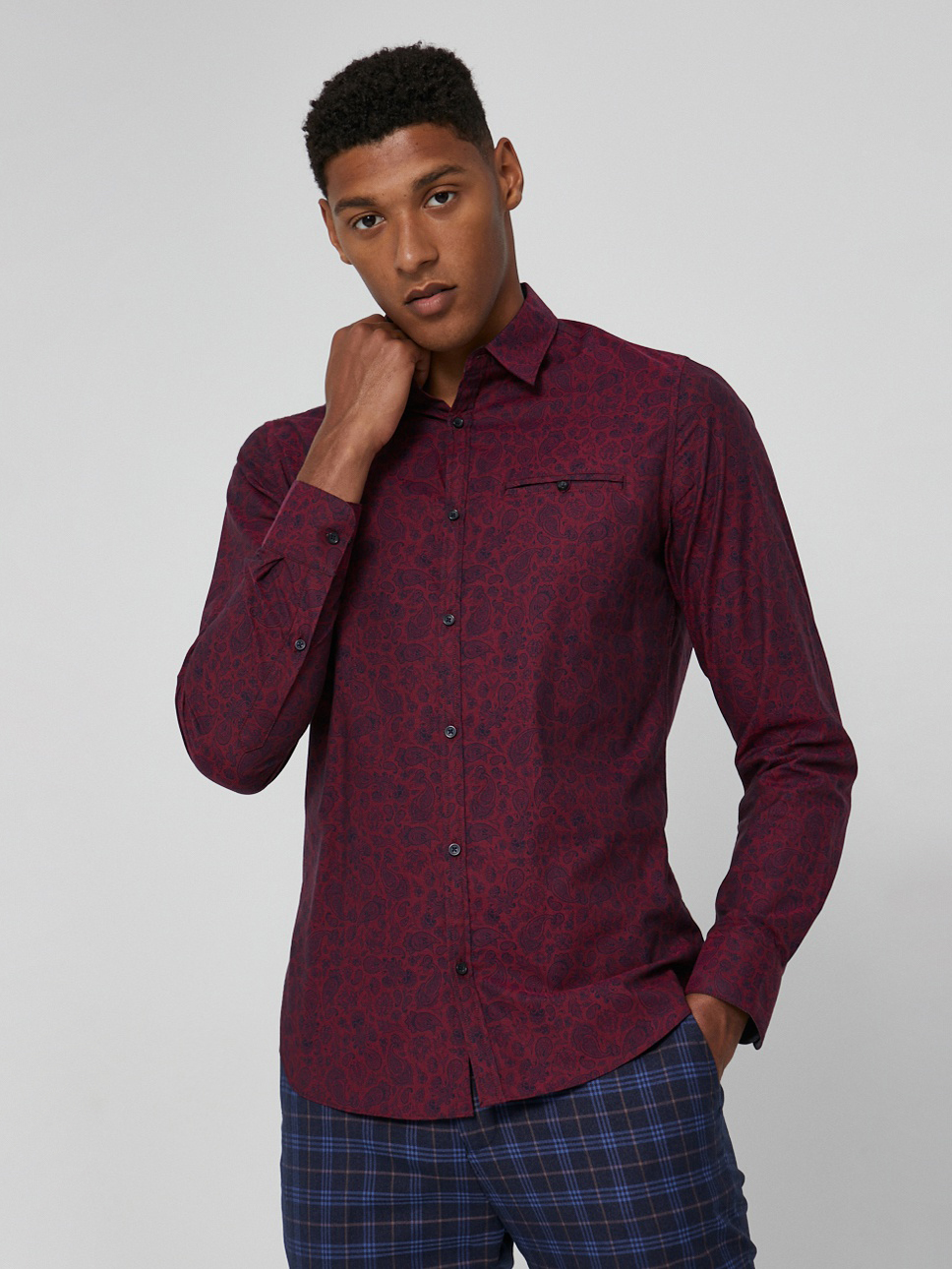 

Рубашка Medicine RW21-KDM040-83A  Бордовая, Рубашка Medicine RW21-KDM040-83A S Бордовая