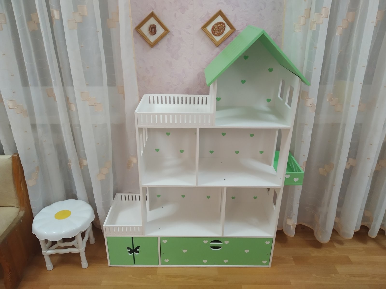 

Кукольный домик для Барби ЛОЛ зеленый
