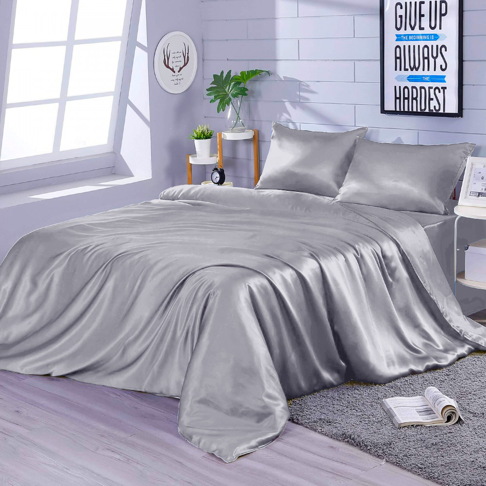 

Комплект постельного белья Zastelli Искусственный шелк 200x220 Grey