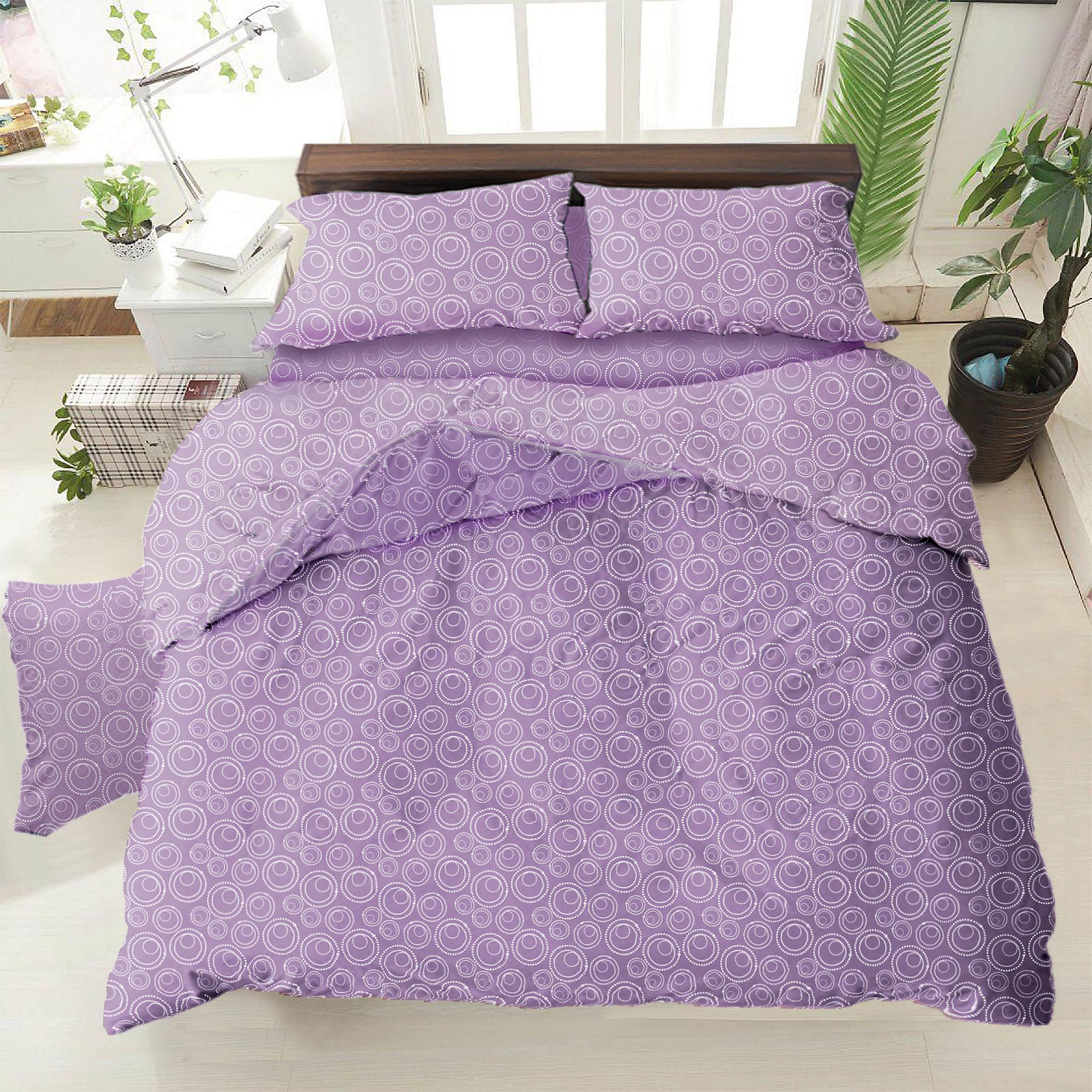 

Комплект постельного белья Zastelli Бязь Bubble Plum 175х210