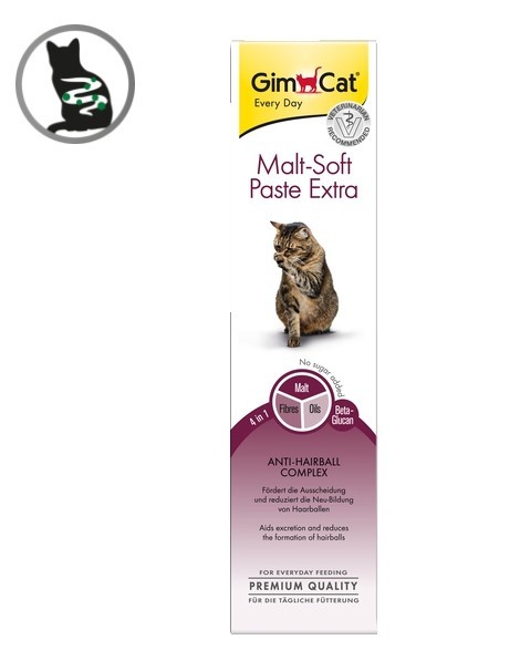 

Паста для кошек для выведения шерсти Malt Soft Extra 200 г GimCat