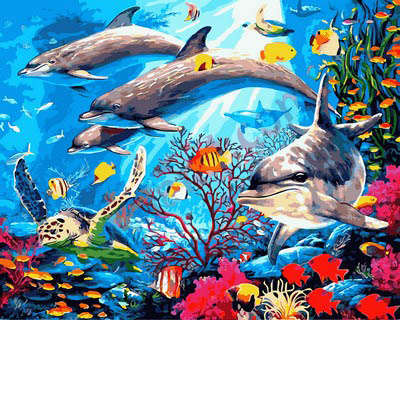 

Картина по номерам Mariposa Подводный мир 40*50 см (в коробке) арт.MR-Q2146