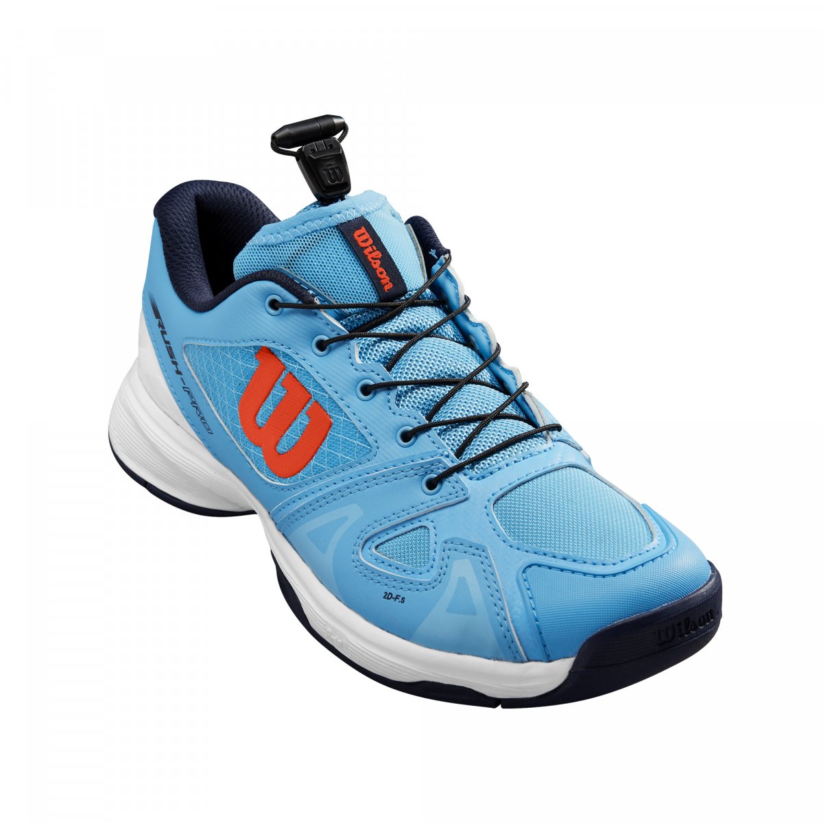 

Кроссовки Wilson RUSH PRO QL BL/WH/OR голубой WRS326240E105 28.5 17,1 см