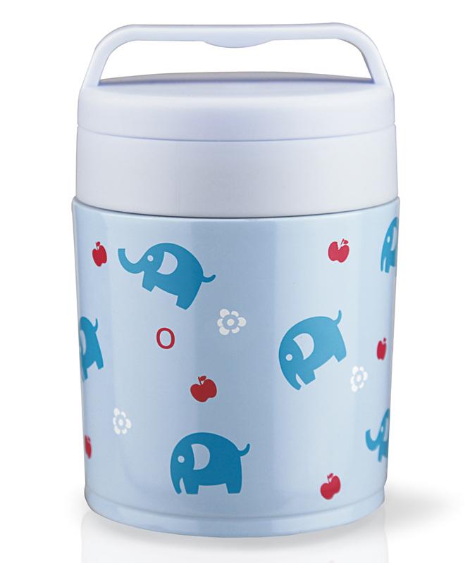

Термос из нержавеющей стали пищевой Fissman Elephants 350 мл голубого цвета