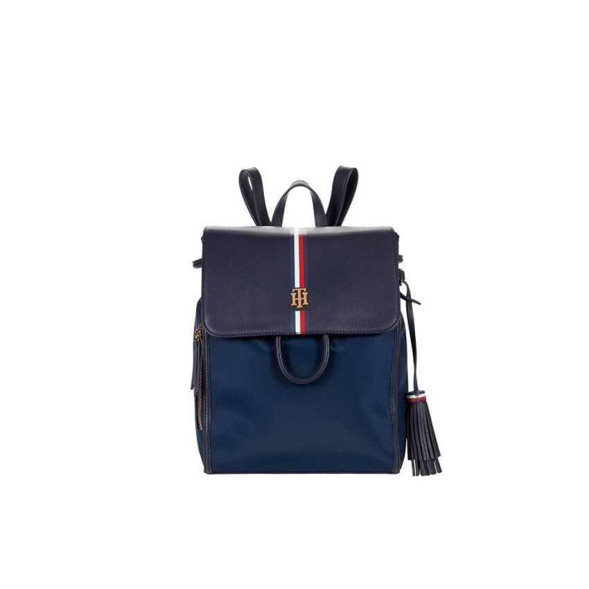 

Женский рюкзак Tommy Hilfiger Lucy Flap Backpack Nylon PVC синий