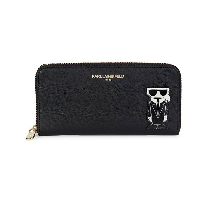 

Женский кошелек Karl Lagerfeld Paris Peeking Karl Continental Wallet черный
