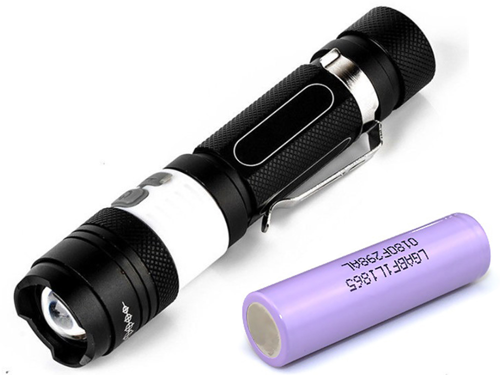 

Фонарь Police BL-X5-T6 micro USB + Оригинальный аккумулятор LG 18650 3400 mAh Черный (1006-977-00)