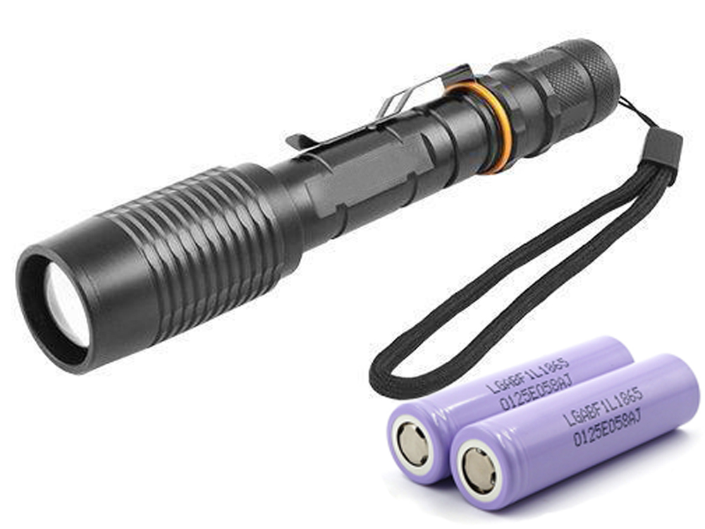 

Фонарь Police Q2804-T6 под ружье, ЗУ 220V, zoom, Box + 2 х аккумулятор 18650 Черный (1006-993-00)