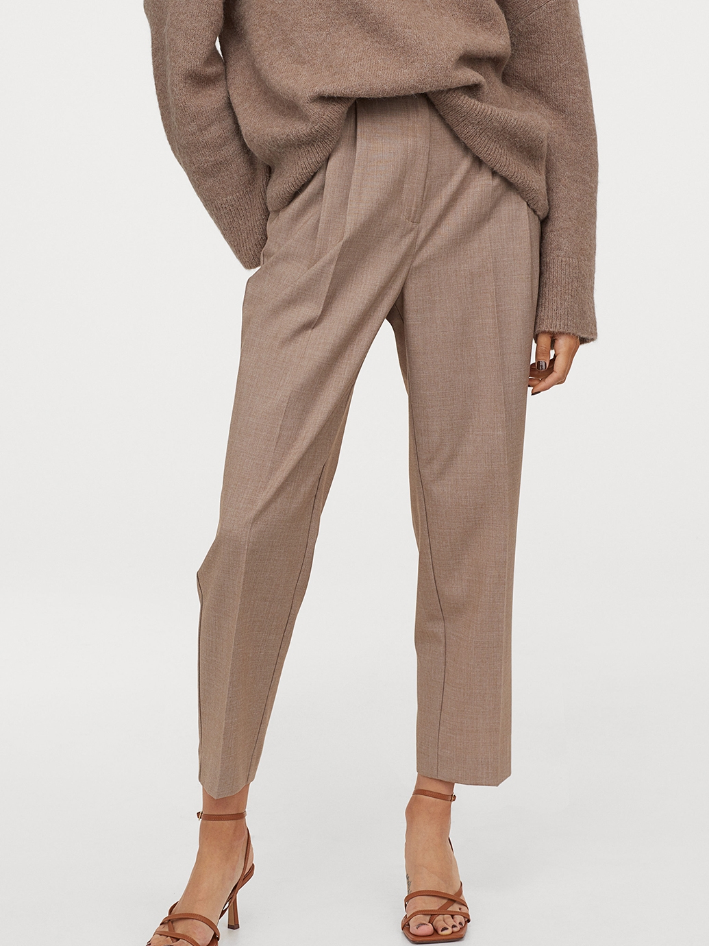 

Брюки H&M 909721b42 38 Бежевые