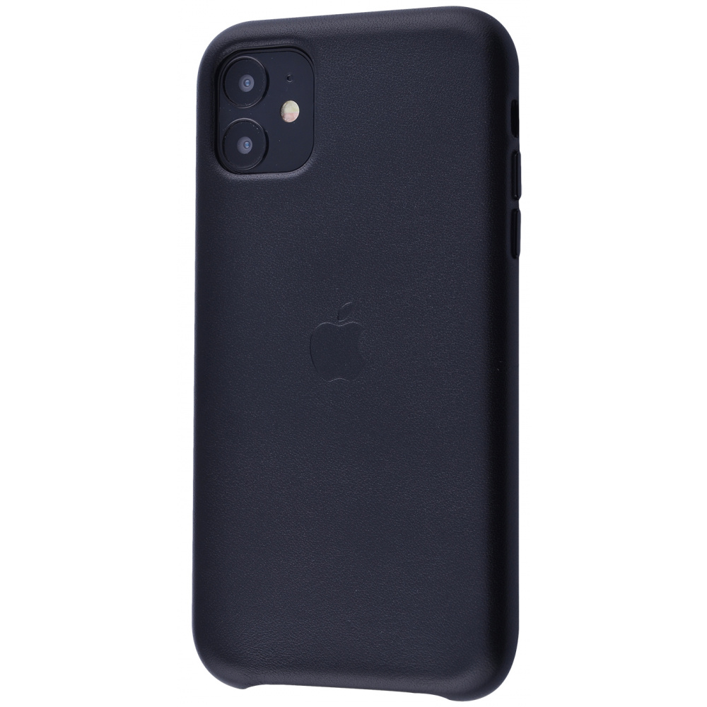 

Чехол с мягкой подкладкой PRC Leather Case iPhone 11 black Черный