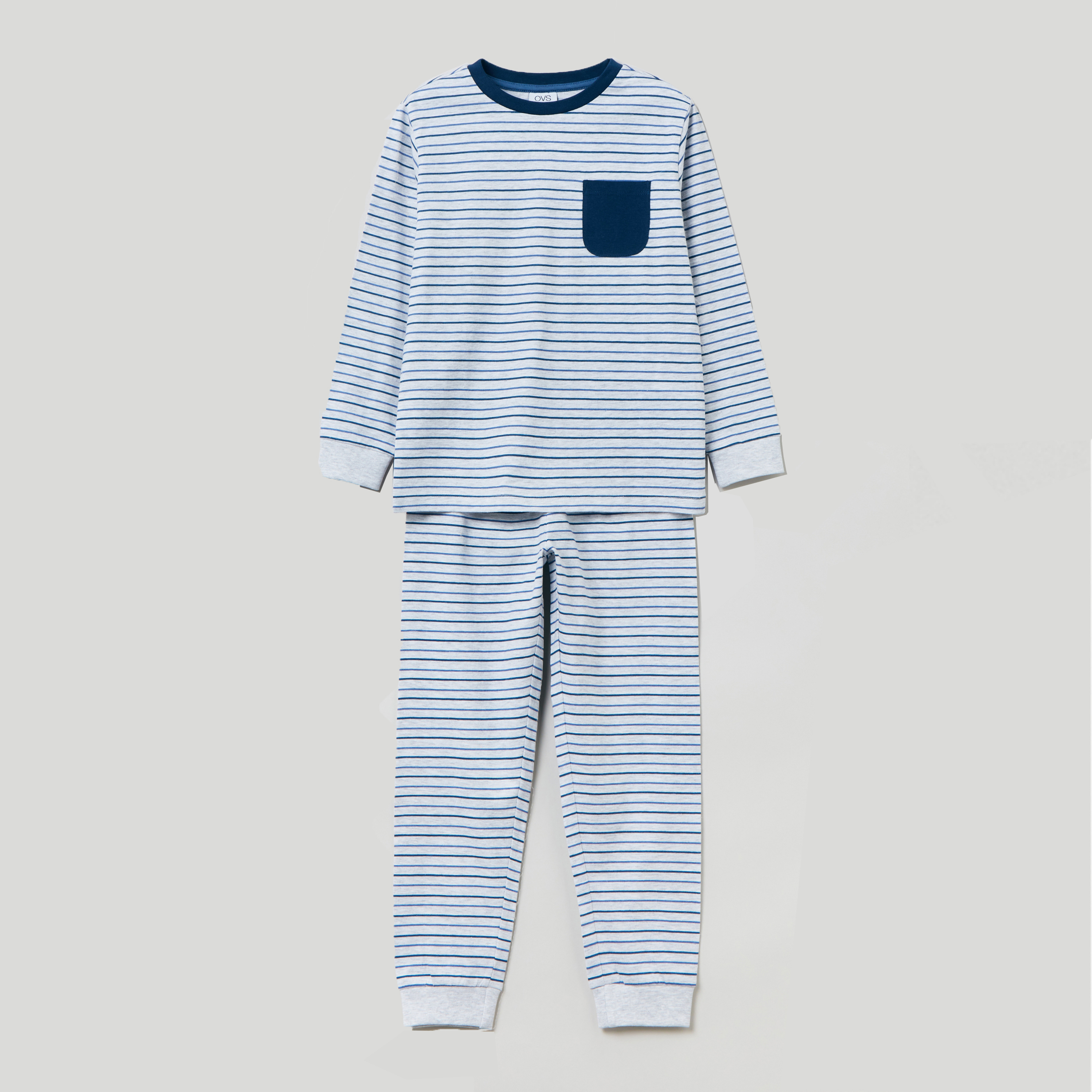

Пижама (свитшот + штаны) OVS 1327203-172 140 см Grey
