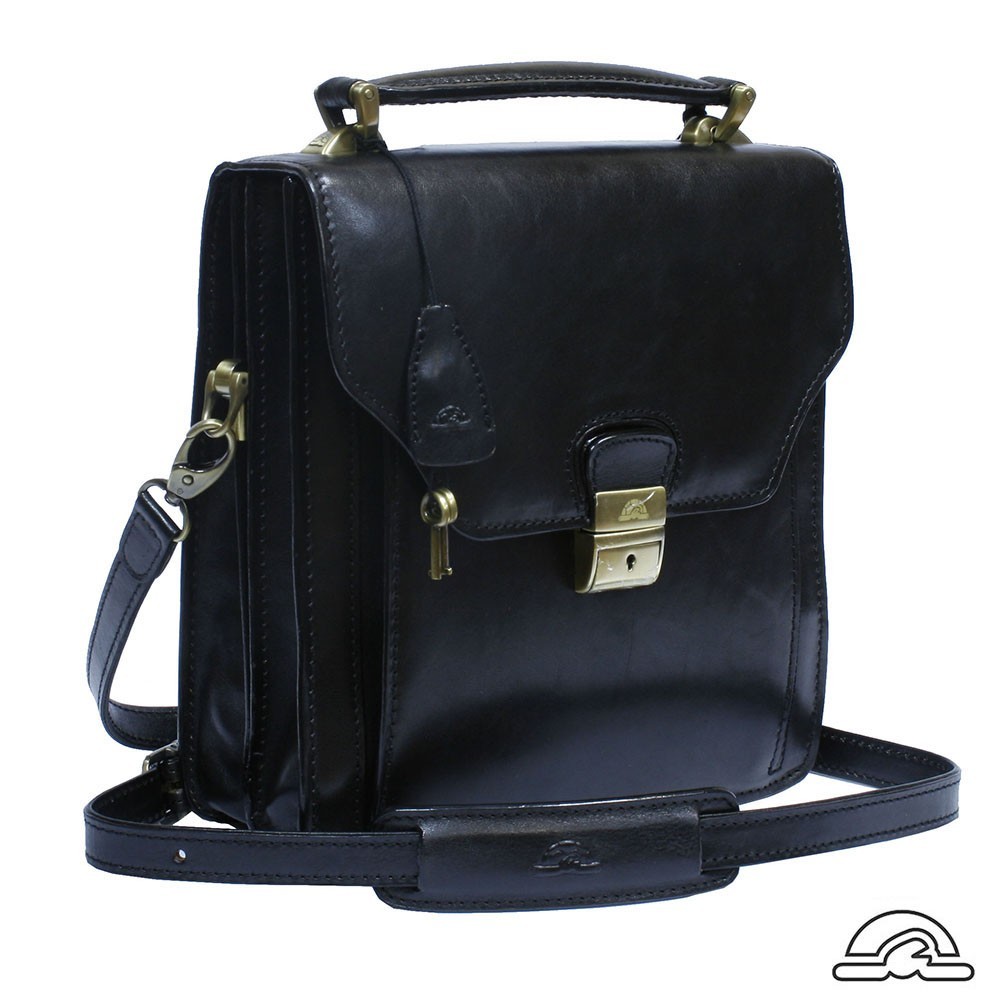 

Сумка кожаная Tony Perotti Italico 8265 nero черная