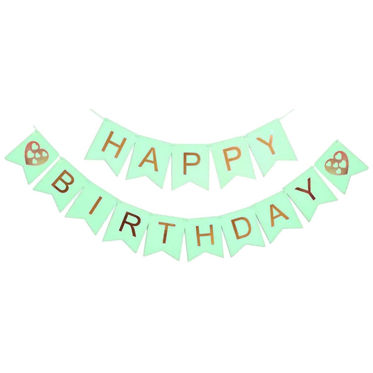 

Гирлянда "Happy Birthday",мятно