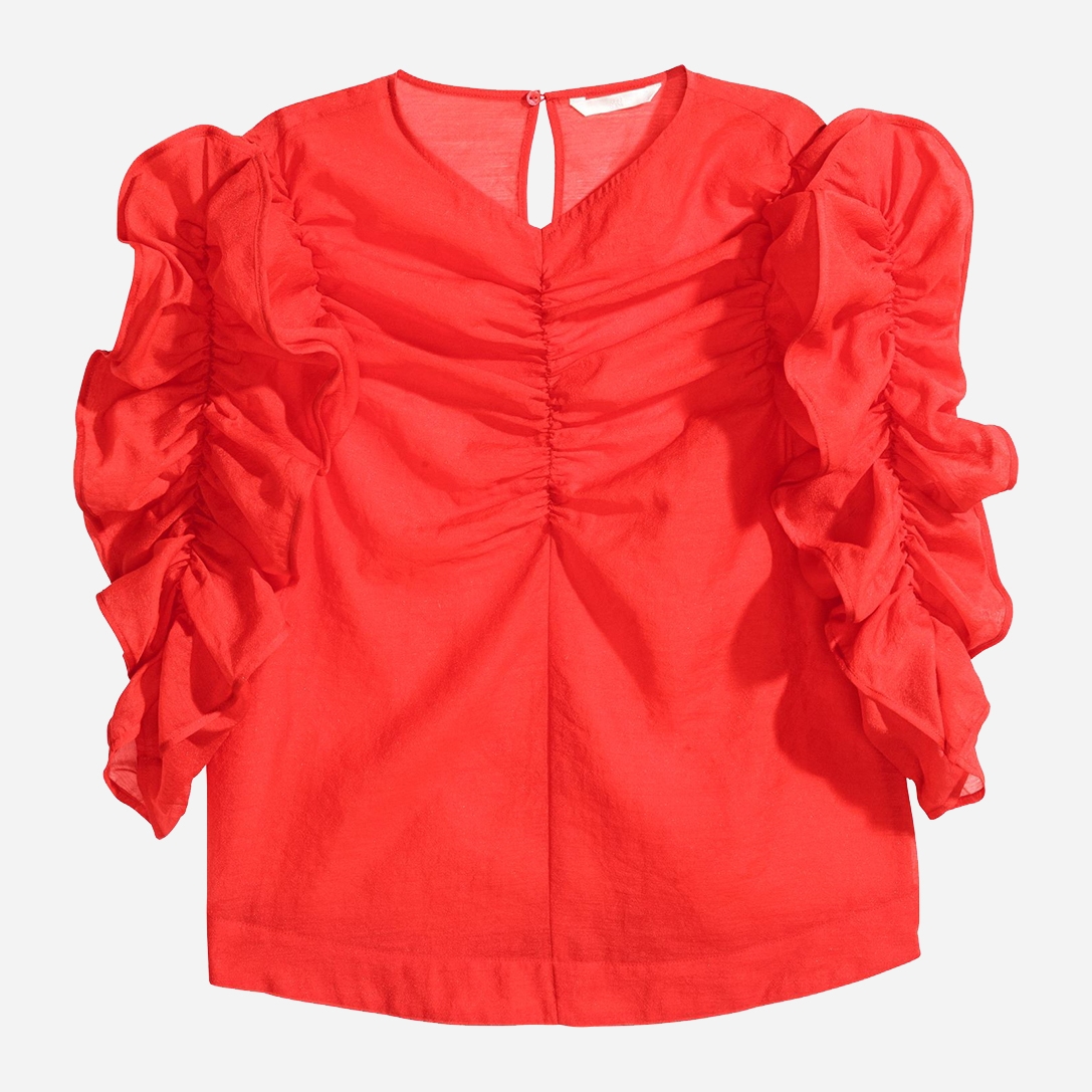

Блузка H&M 5946189b42  Красная, Блузка H&M 5946189b42 32 Красная