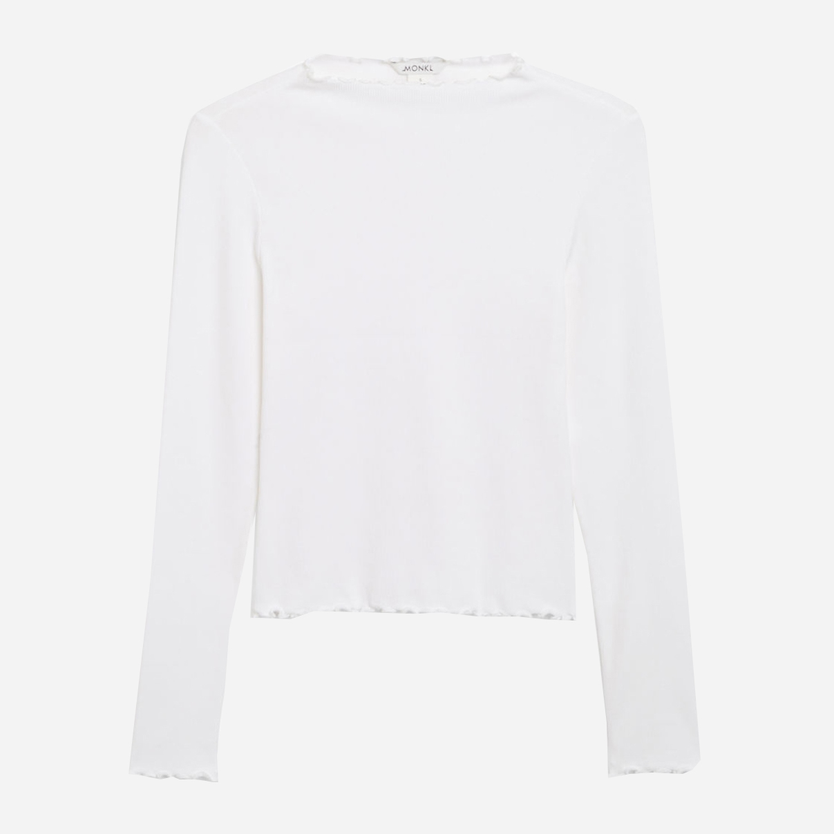 

Лонгслив Monki 945037b42 L Белый