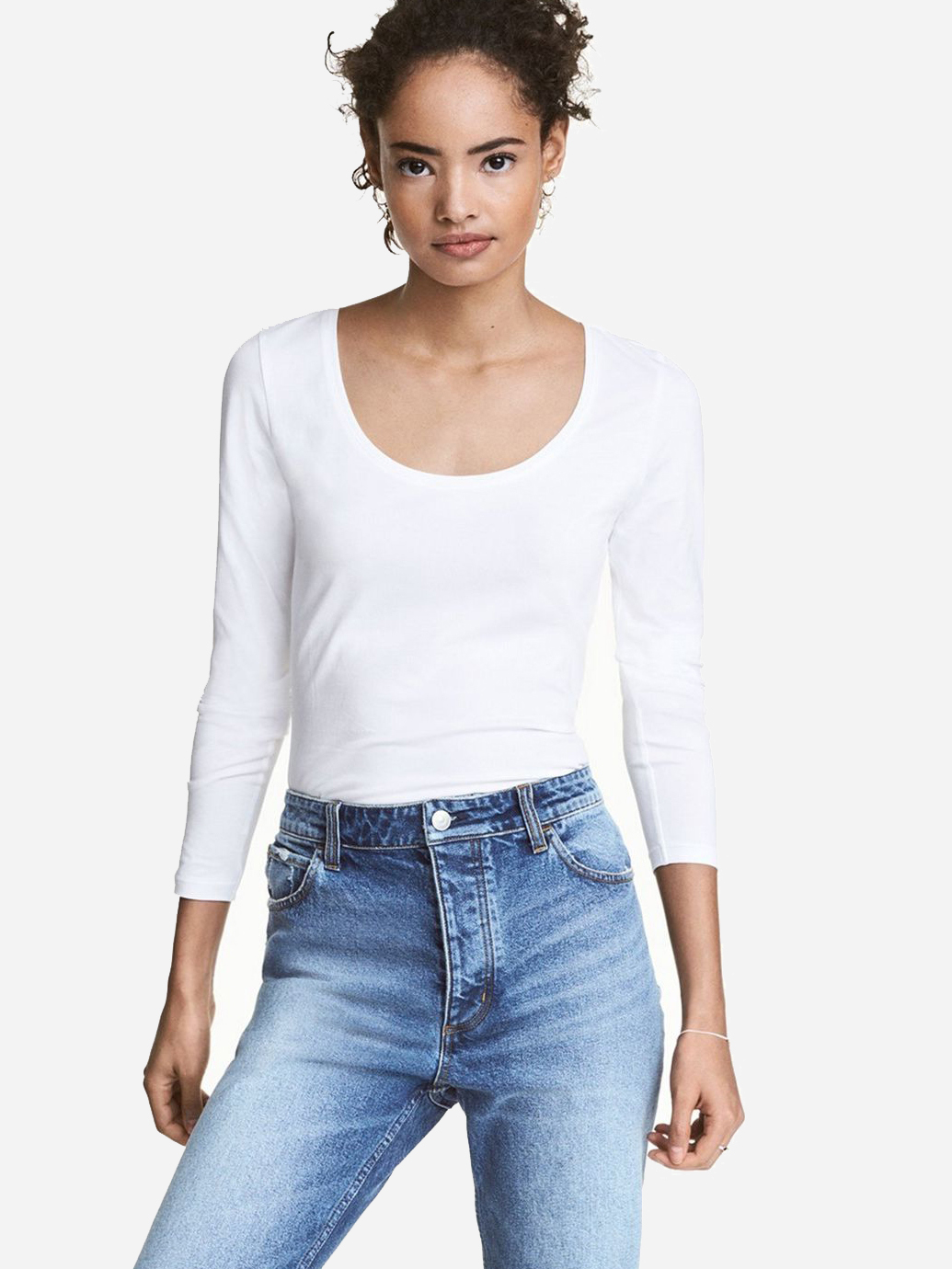 

Лонгслив H&M 831027b42 2XL Белый