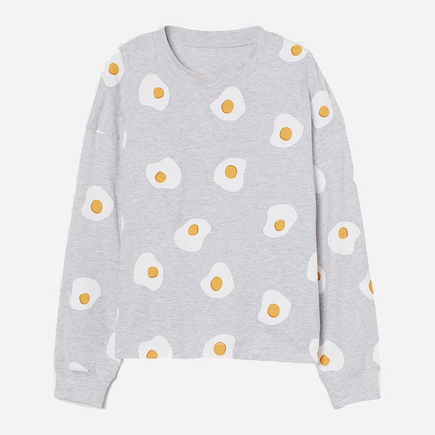 

Лонгслив H&M 925124b42  Светло-серый, Лонгслив H&M 925124b42 S Светло-серый