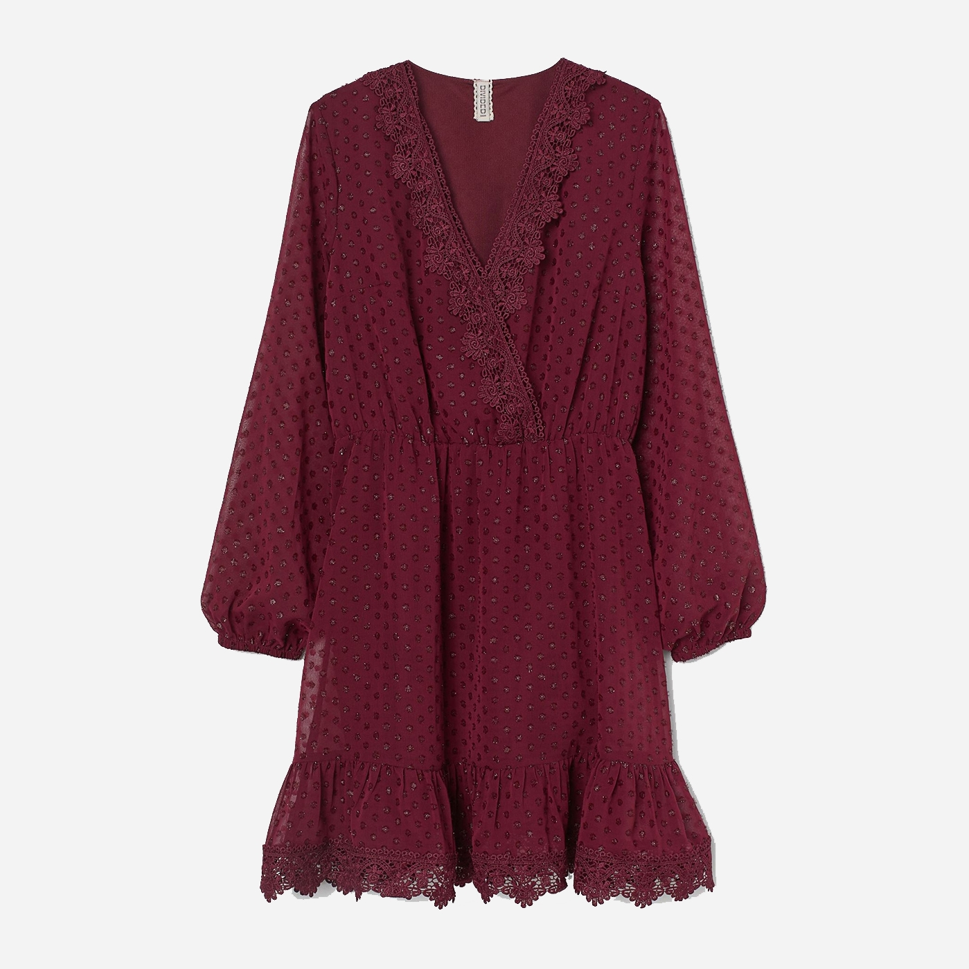

Платье H&M 920678b45 42 Бордовое