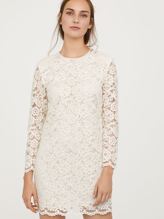 

Платье H&M 610601b45  Молочное, Платье H&M 610601b45 32 Молочное