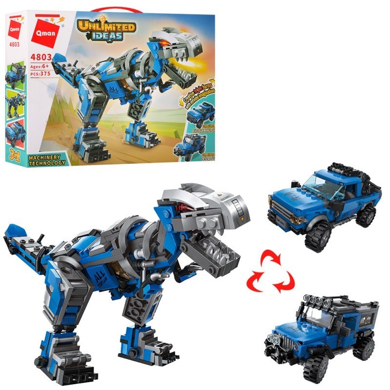 

Конструктор Qman 4803 Трансформер (дракон+транспорт) 375 деталей