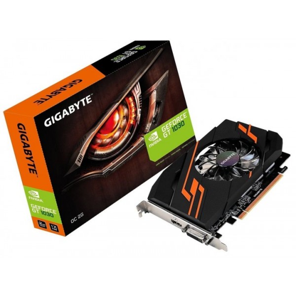 

Gigabyte PCI-Ex GeForce GT 1030 OC 2GB GDDR5 (64bit) (1265/6008) (DVI, HDMI) (GV-N1030OC-2GI)