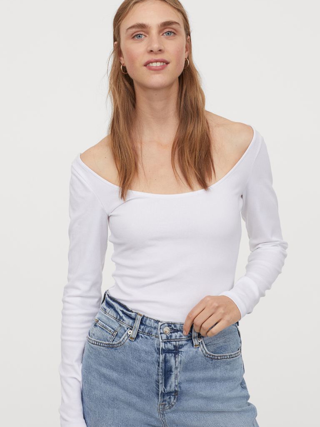 

Лонгслив H&M 825564b45  Белый, Лонгслив H&M 825564b45 XL Белый