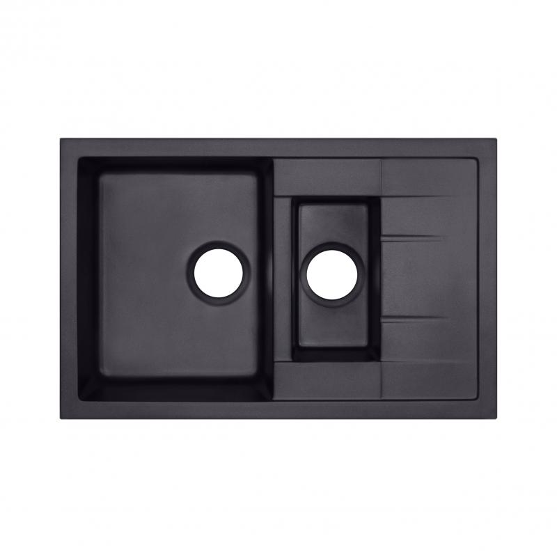 

Кухонная мойка с дополнительной чашей Qtap CS 7648 Beton (QT7648BET502) SD00044378