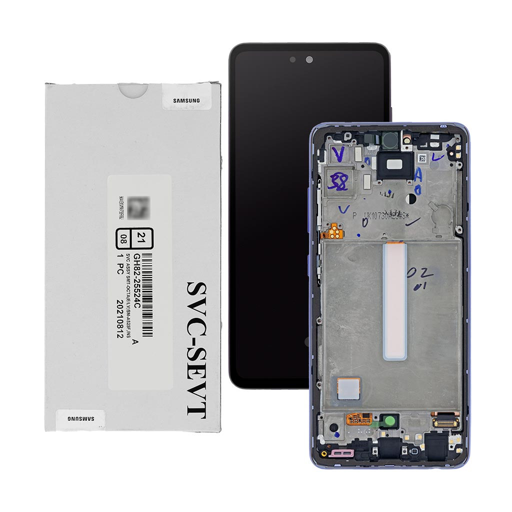 

Дисплей Samsung A525 Galaxy A52 2021, GH82-25524C, с тачскрином, рамкой, Service Pack Original, Violet