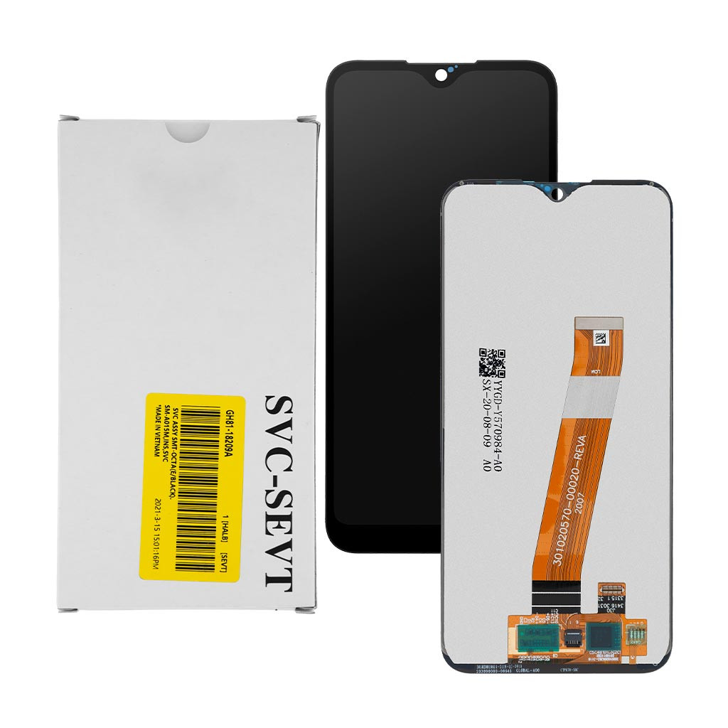 

Дисплей Samsung A015 Galaxy A01, GH81-18209M, с тачскрином, широкий коннектор, Service Pack Original, Black