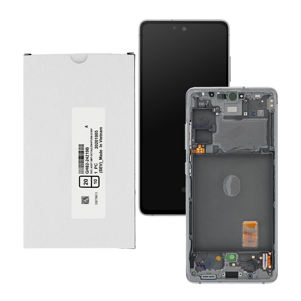 

Дисплей Samsung G780 Galaxy S20 FE, GH82-24219B, с тачскрином, с рамкой, Service Pack Original, White