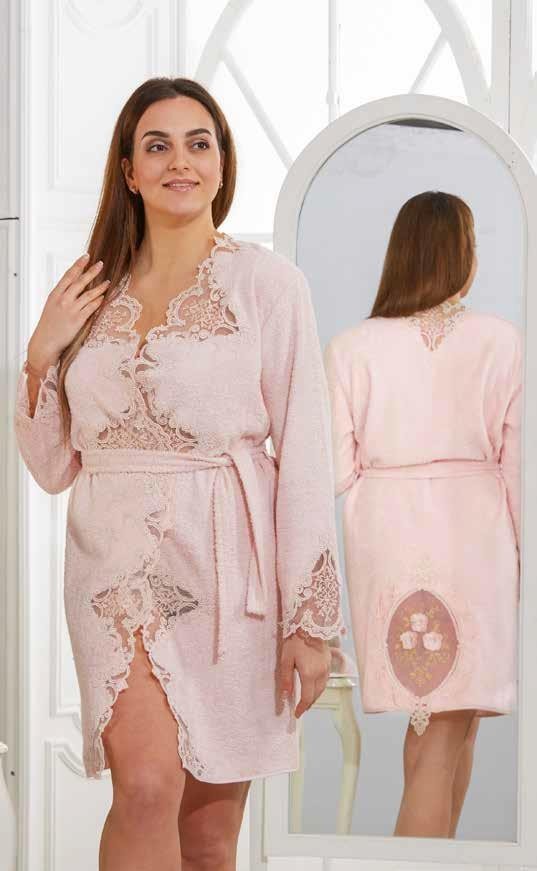 

Халат Arya женский / Batik розовый, Халат Arya женский L/XL Batik розовый