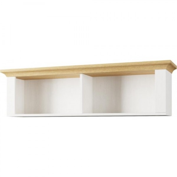 

Стеллаж навесной Валерио 1440*320*400 из ДСП цвет белый/дуб каменный Svit Mebliv