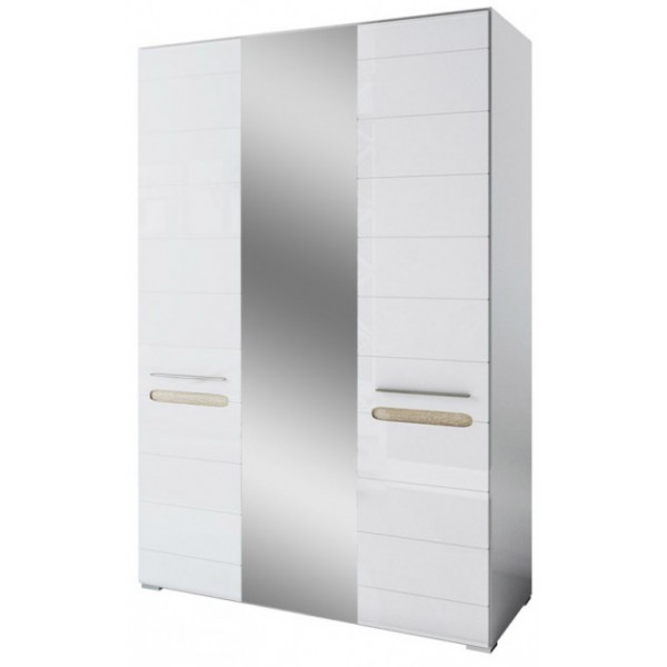 

Шкаф распашной Бьянко 3ДЗ/ 1500*570*2100 из ДСП и МДФ цвет белый глянец/дуб сонома Svit Mebliv