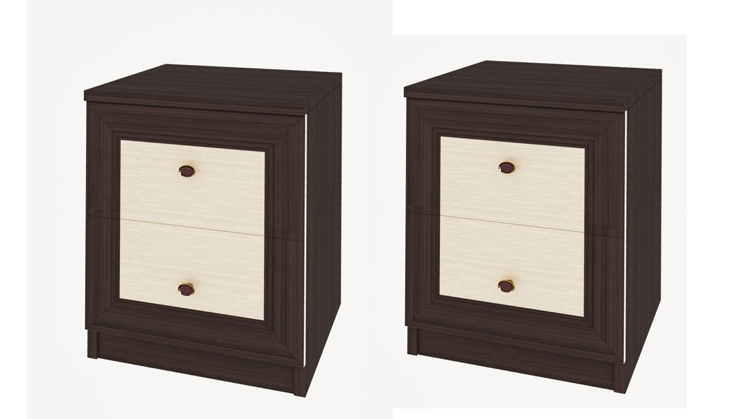 

Тумба прикроватная Лотос 400*510*405 из ДСП цвет венге темный/венге светлый Svit Mebliv