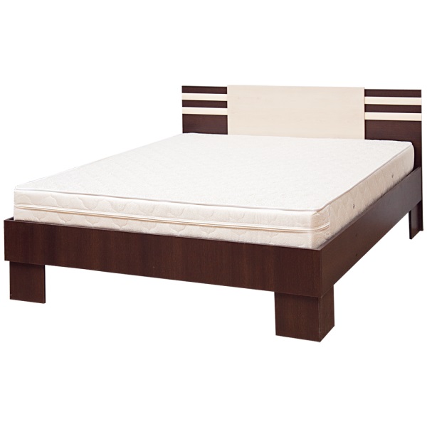 

Кровать Элегия 140*200(без каркаса) из ДСП и МДФ цвет Лимба шоколад/клен Svit Mebliv