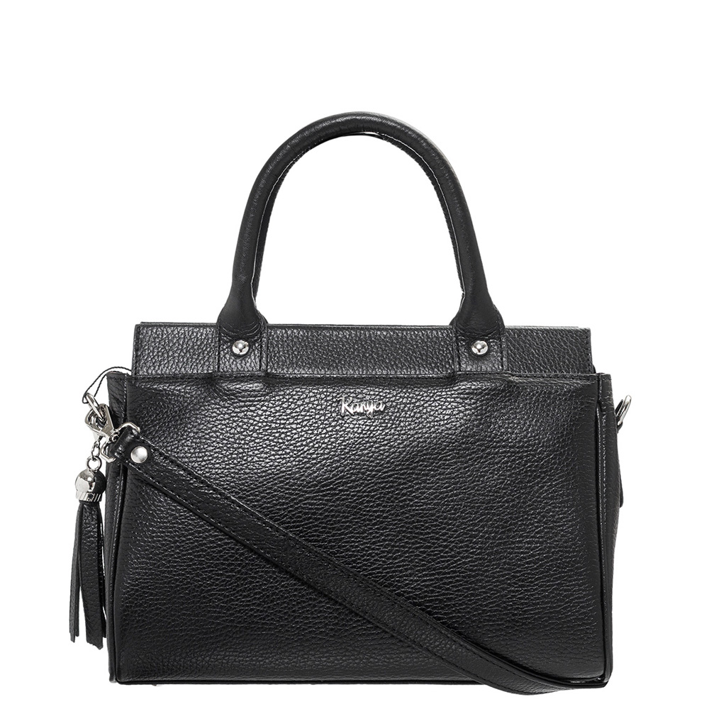 

Женская сумка из натуральной мелкозернистой кожи Karya 2167-45 черная