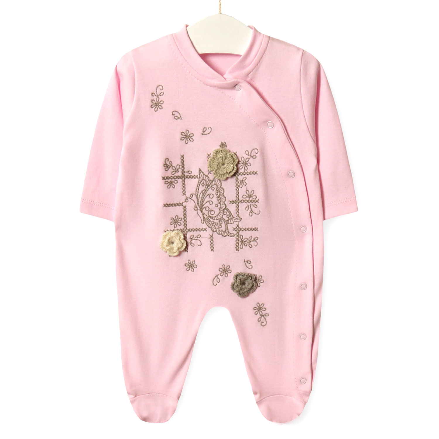 

Человечек для девочки Pink butterfly Flexi (68 / 6 мес) Розовый