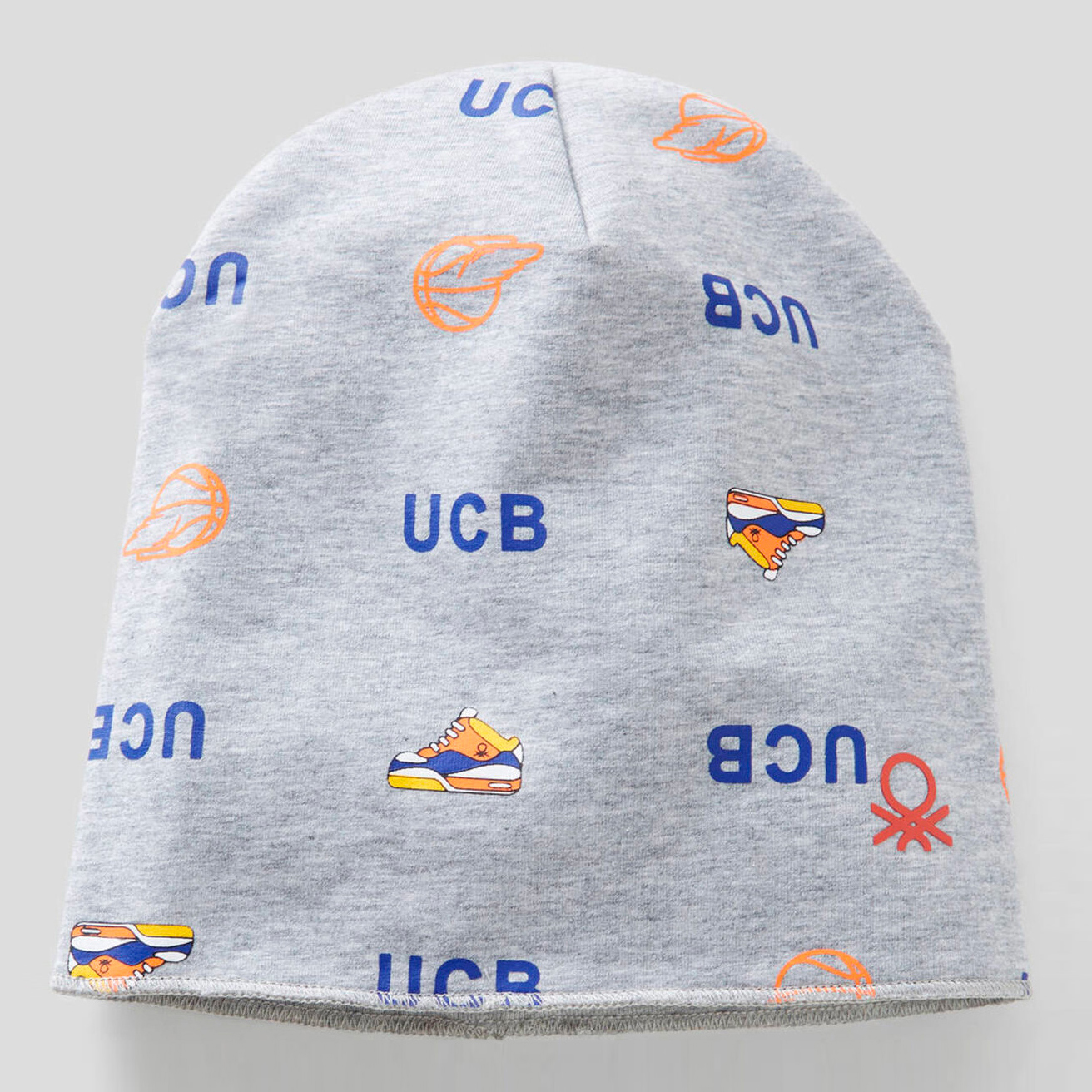 

Демисезонная шапка двусторонняя United Colors of Benetton 6GIJB42CR.P-902 49 см