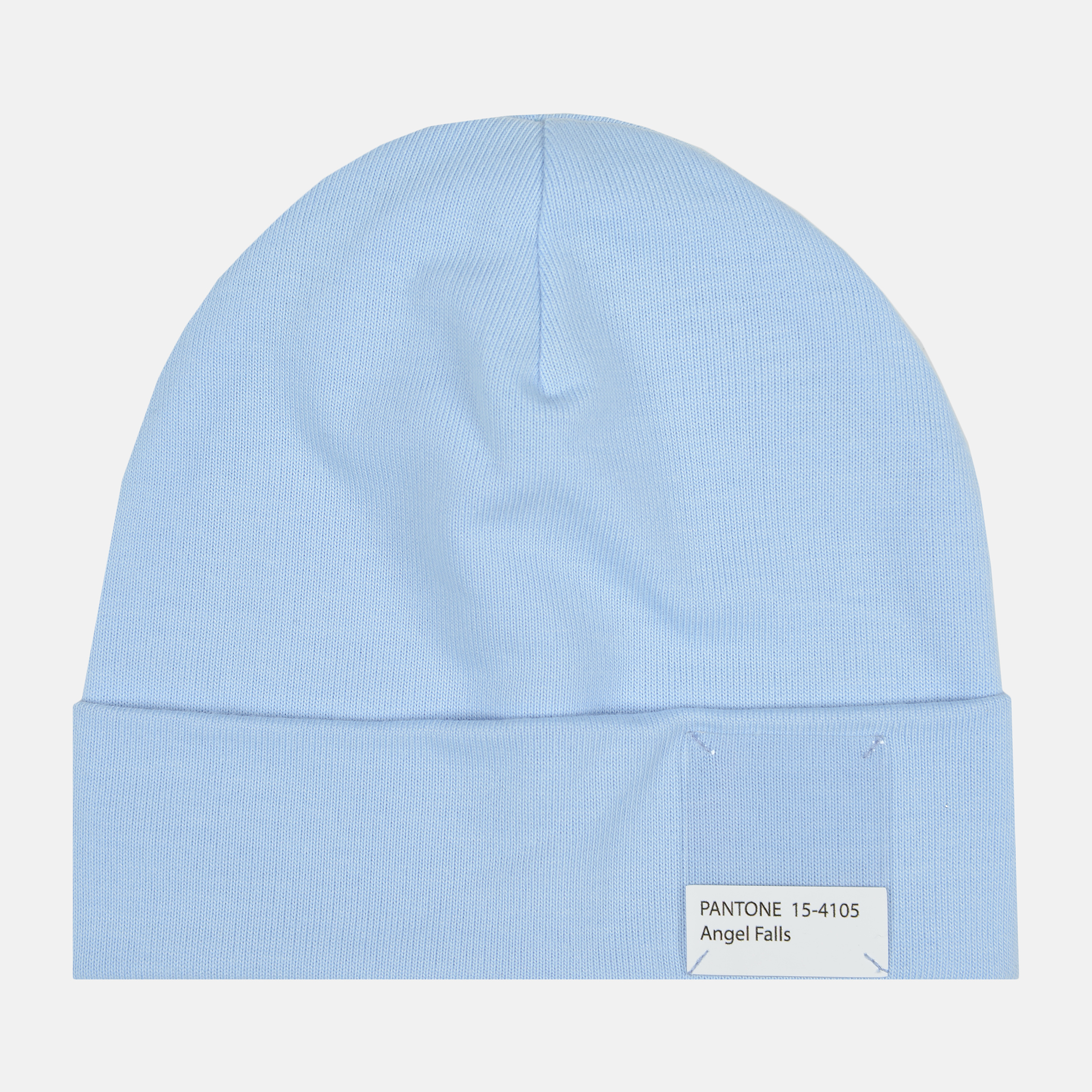 Акція на Дитяча демісезонна шапка-біні для дівчинки Dembohouse Нора 21.02.018 50 см Блакитна від Rozetka